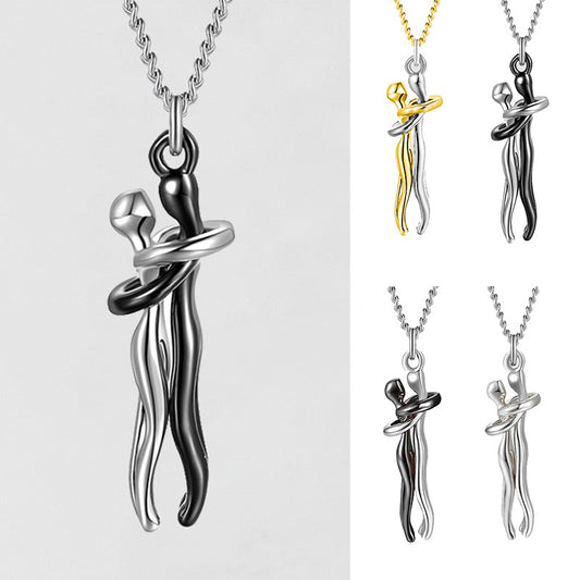 Love Hug Necklace Unisex Lover Gift