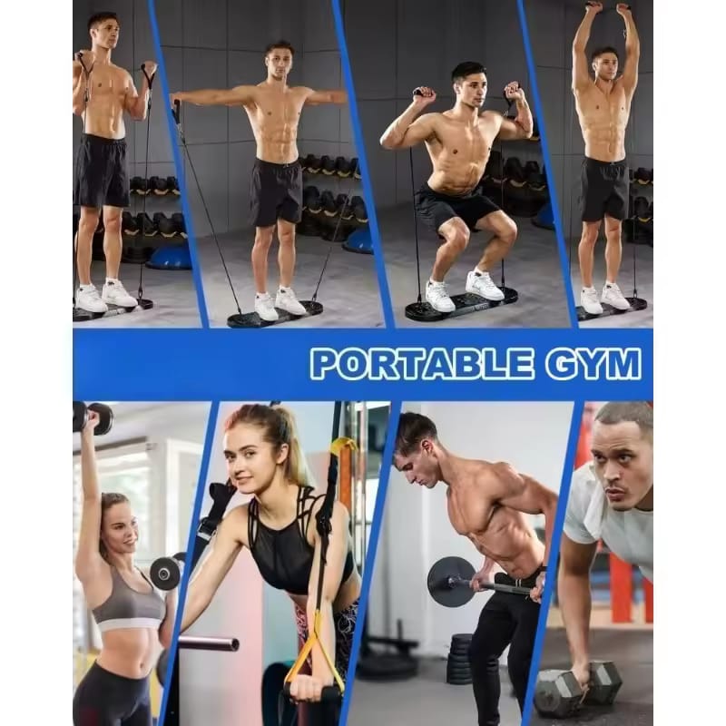 Foldable 20 in 1 Push Up Board Portable Home Gym Equipment with Handles for Strength Training Men and Women