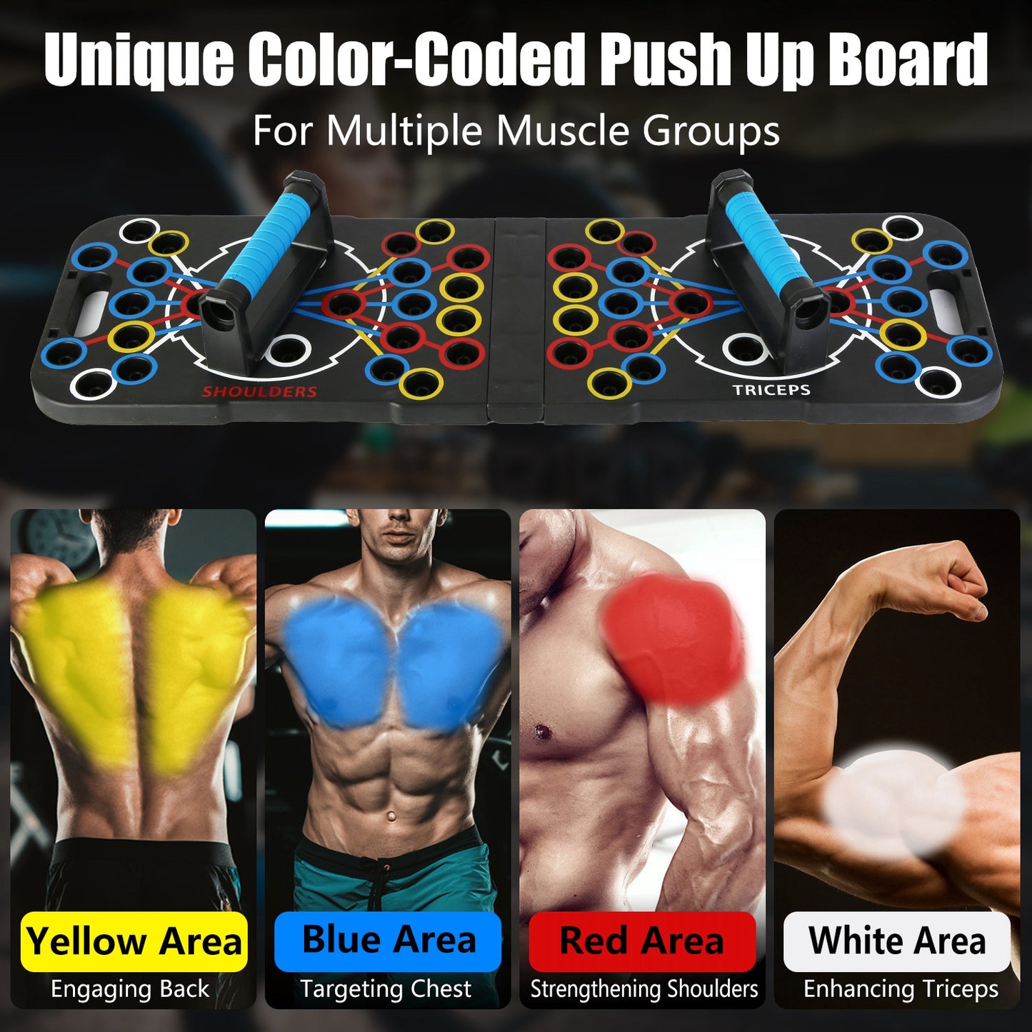 Multifunctional Push Up Board Training Equipment With 15 Fitness Accessories Pilates Bar Resistance Band Roller Wheel Full Body Workout Home Gym Equipment