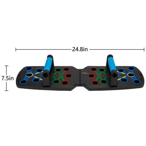 17-in-1 Premium 30-Hole Push-Up Board Set – Ultimate Home Gym Equipment with Resistance Bands for Full Body Workout, Correct Posture & Wrist Protection
