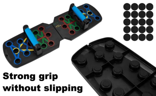 17-in-1 Premium 30-Hole Push-Up Board Set – Ultimate Home Gym Equipment with Resistance Bands for Full Body Workout, Correct Posture & Wrist Protection