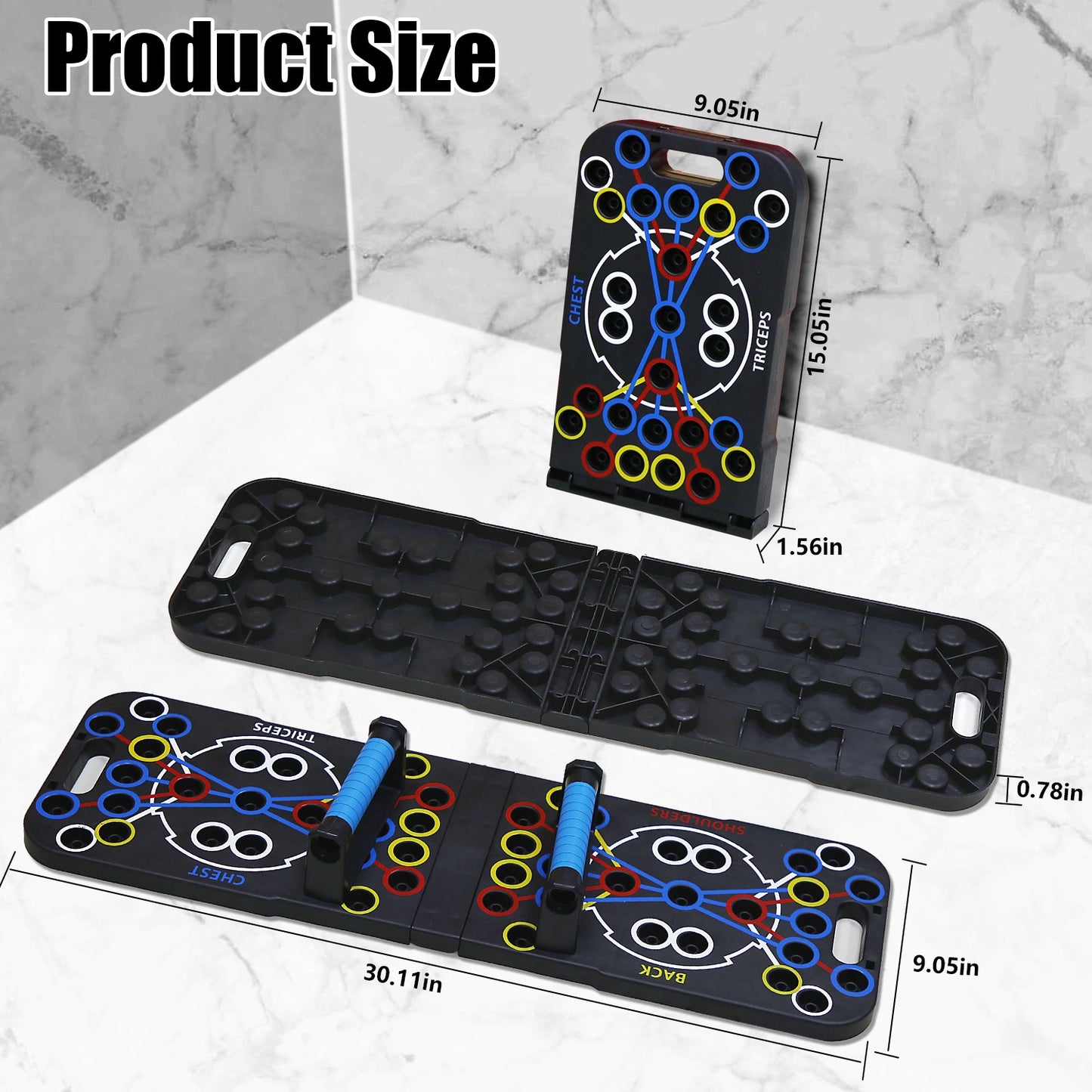 Multifunctional Push Up Board Training Equipment With 15 Fitness Accessories Pilates Bar Resistance Band Roller Wheel Full Body Workout Home Gym Equipment