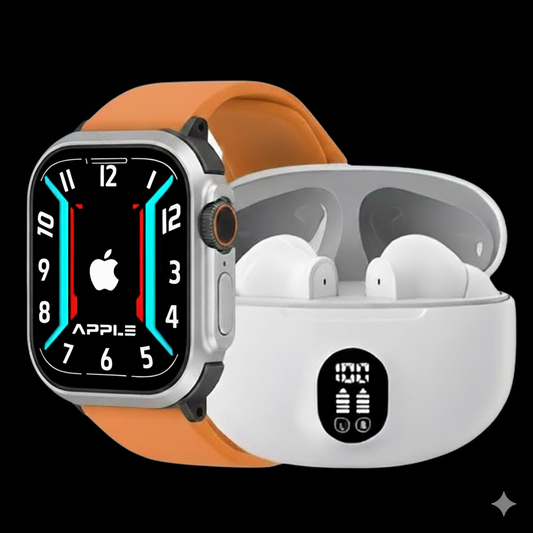 7 in 1 Ultra Smart Watch + Stereo Earbuds