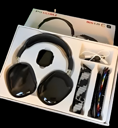 Apple Headphone + 7 in 1 Chain strap Ultra Smart Watch
